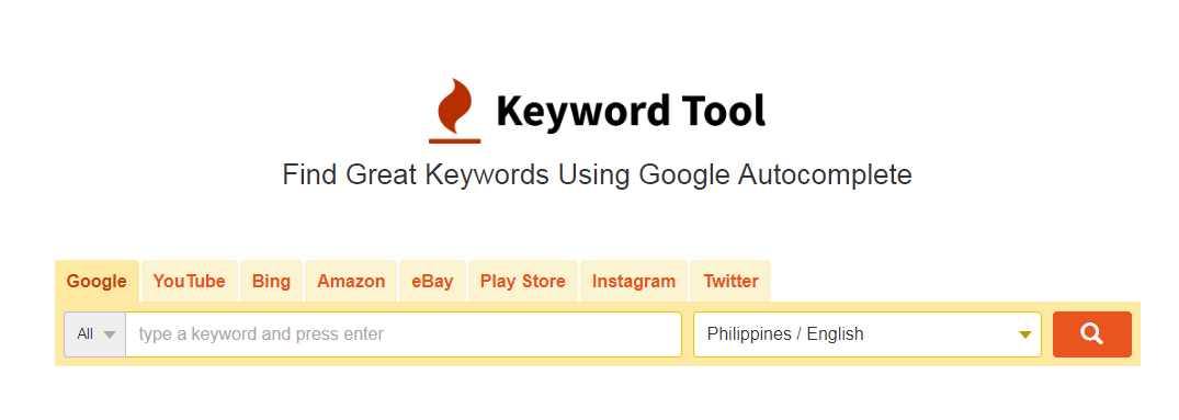 Keyword Tool is the best keyword research tool online for free