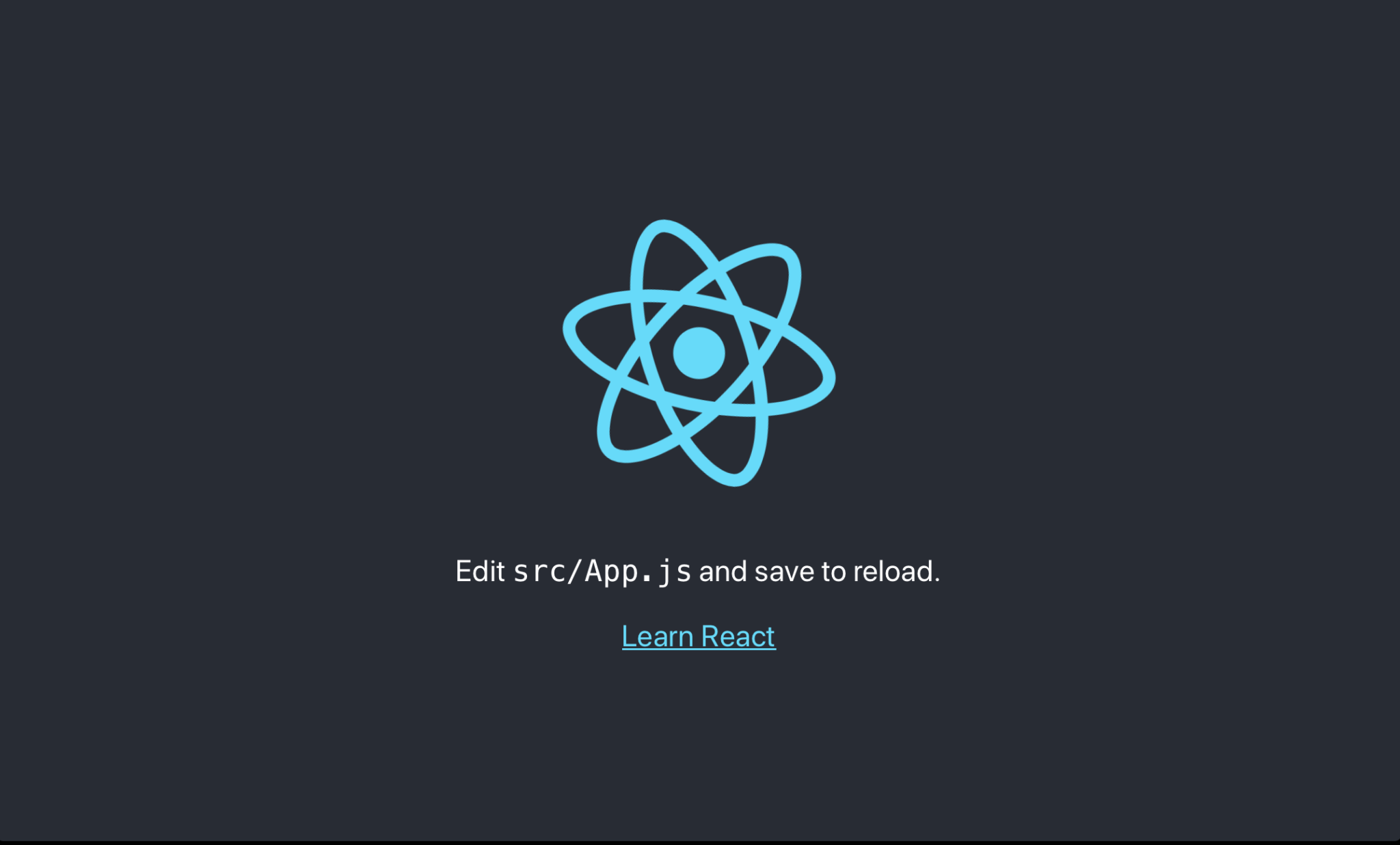 edit src/App.js and save to reload React app