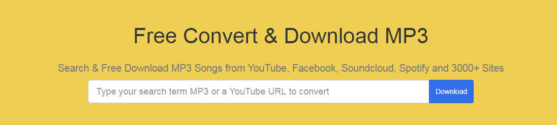 Free YouTube Music Video Downloader - Mp3download.center - Search & Free Download MP3 Songs from YouTube, Facebook, Soundcloud, Spotify and 3000+ Sites