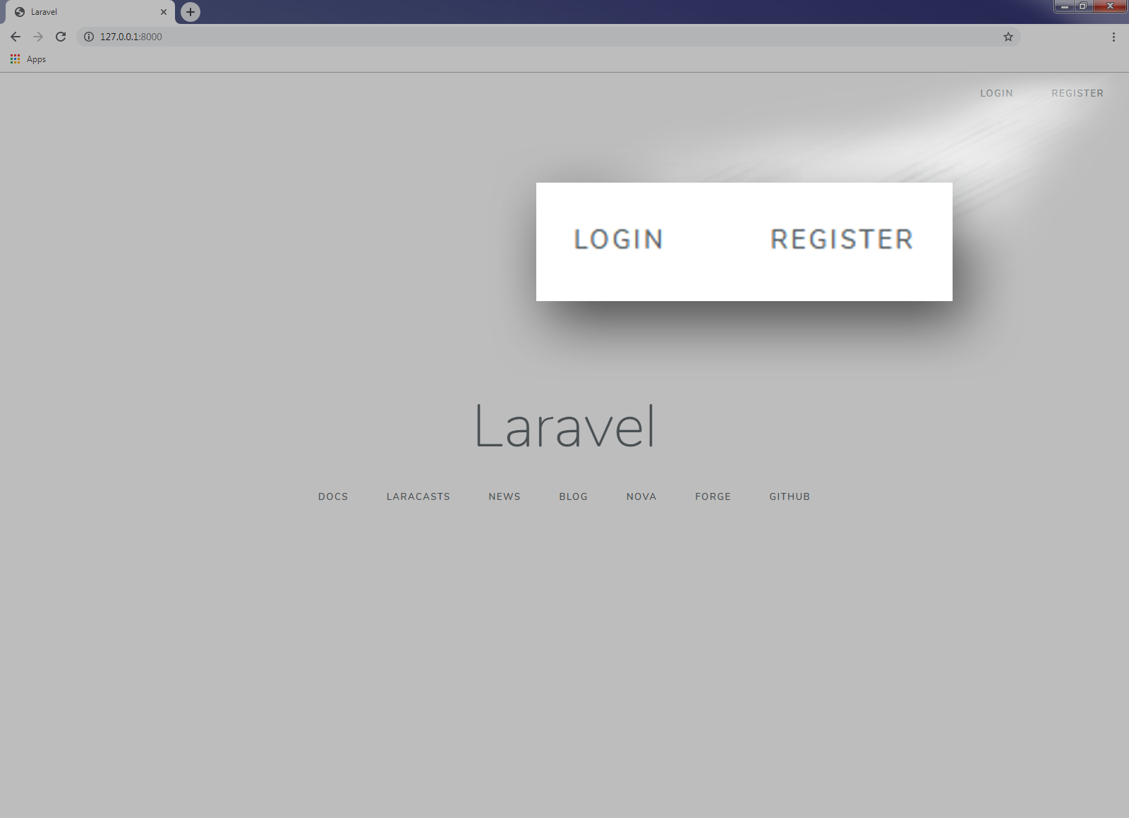 Using Laravel Authentication to create Login and Sign up form