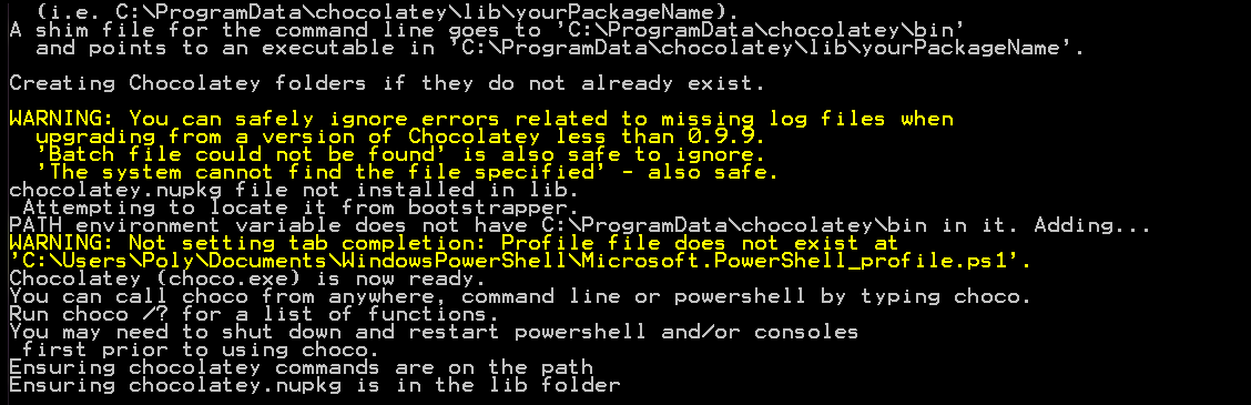 Installing Chocolatey on Windows PC