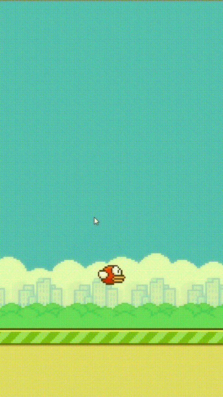 Flappy Bird Gameplay GIF