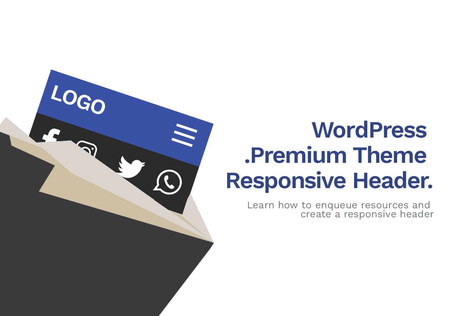 How To Make Premium WordPress Theme Header (Tutorial)