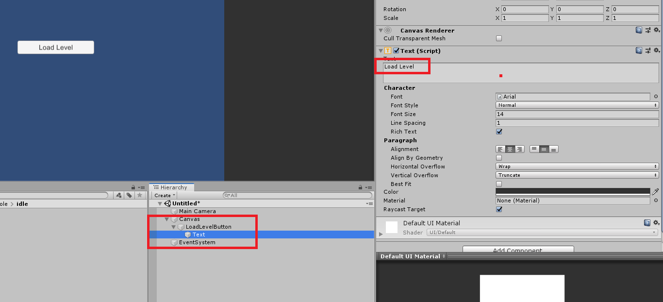 Changing the text of Buttons in Unity UI