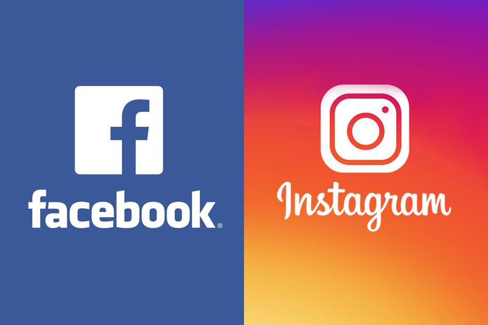 social media facebook and instagram logo