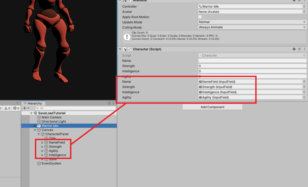 input field variables in inspector in unity