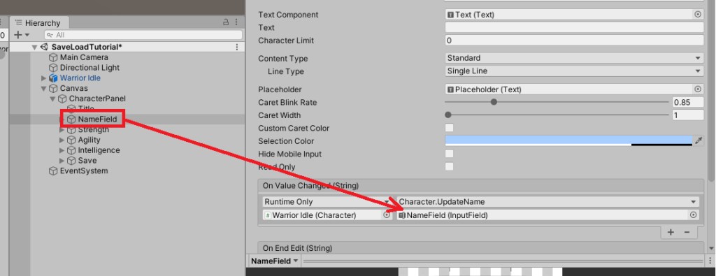 unity input fields events on value change