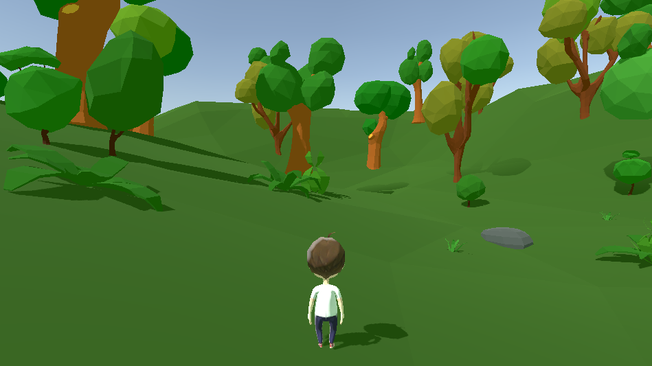 Low poly third person player controller in unity