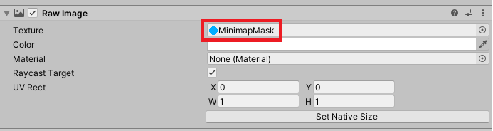 raw image minimap mask unity
