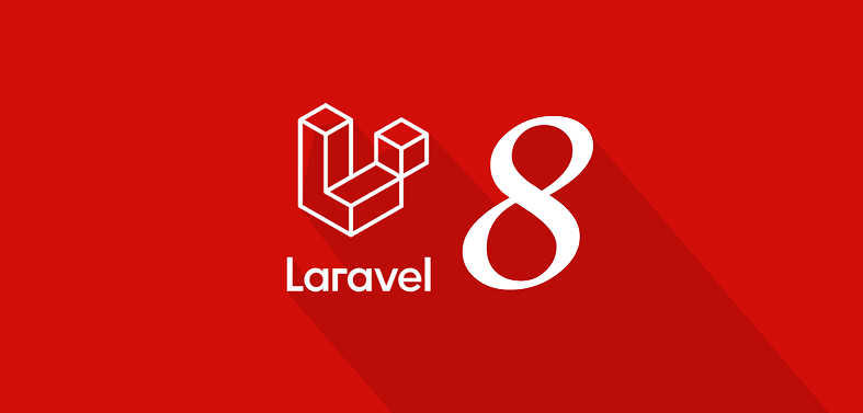 Laravel 8 logo wallpaper
