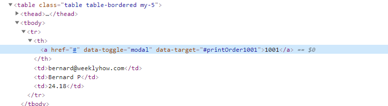 shopify print order html code
